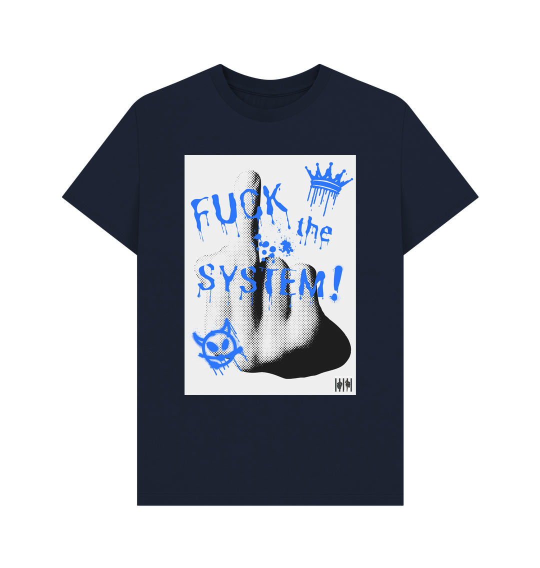 Navy Blue Printed T-shirt