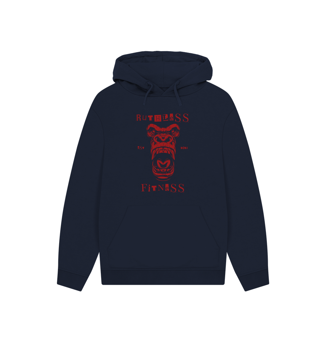 Navy Printed Hoody