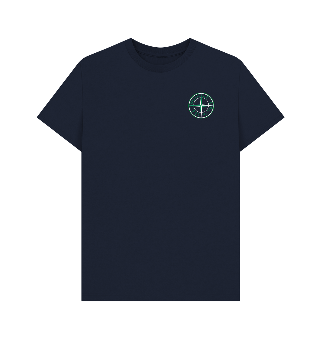 Navy Blue Printed T-shirt