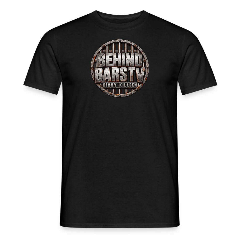 Gritty Behind Bars Logo - black
