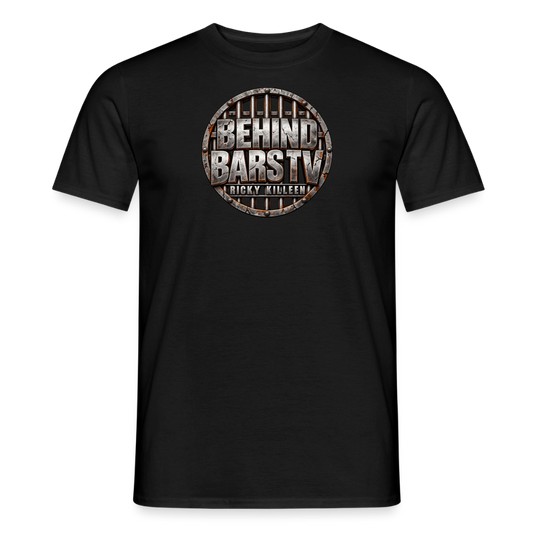 Gritty Behind Bars Logo - black