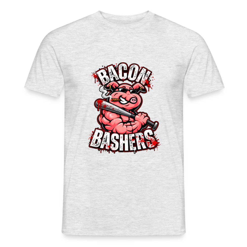 Bacon Bashers Original Logo - heather grey