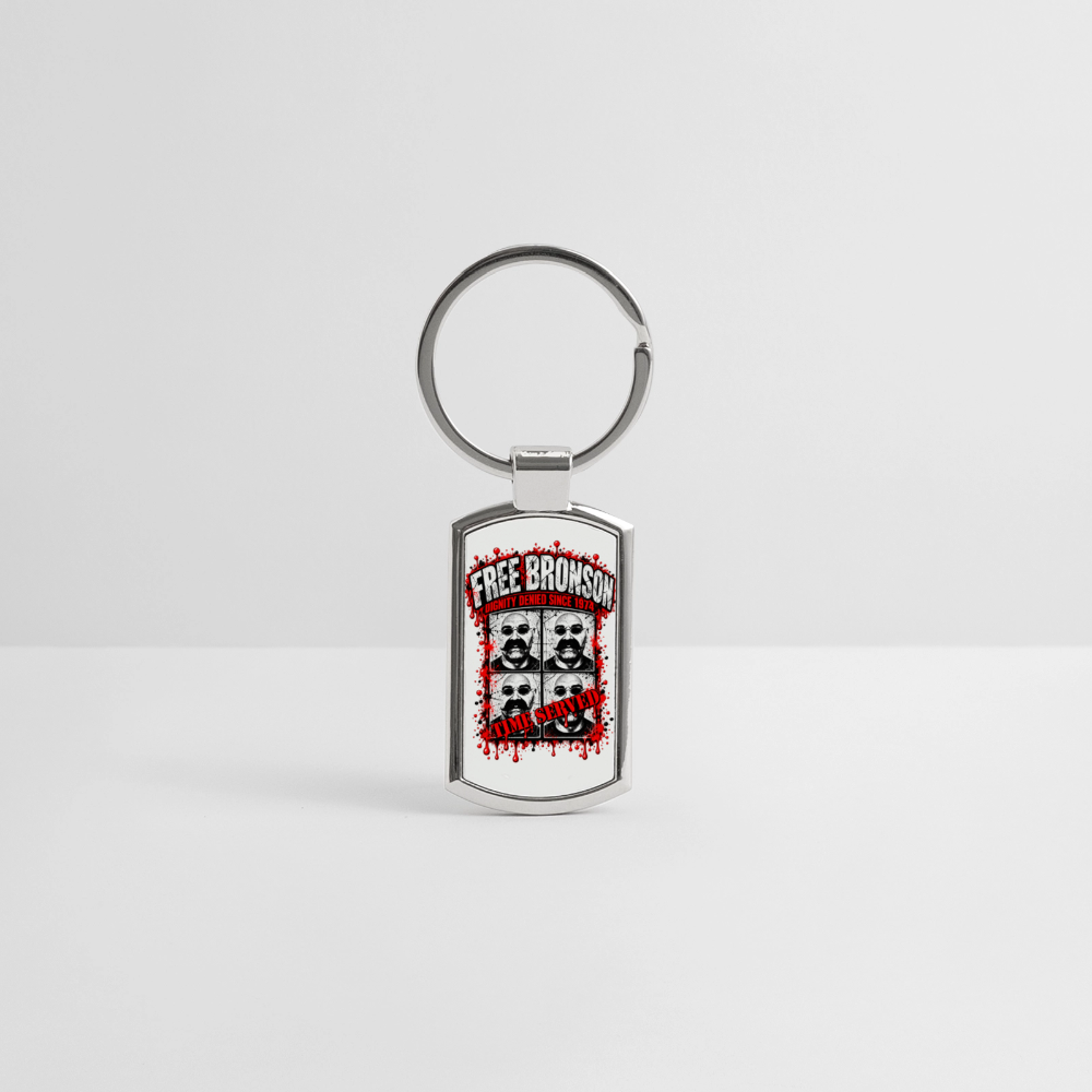 Free Bronson Keychain - silver