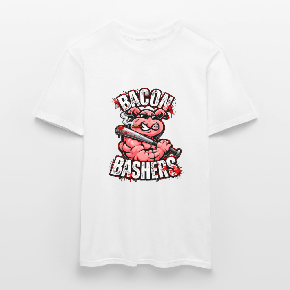 Bacon Bashers Original Logo - white