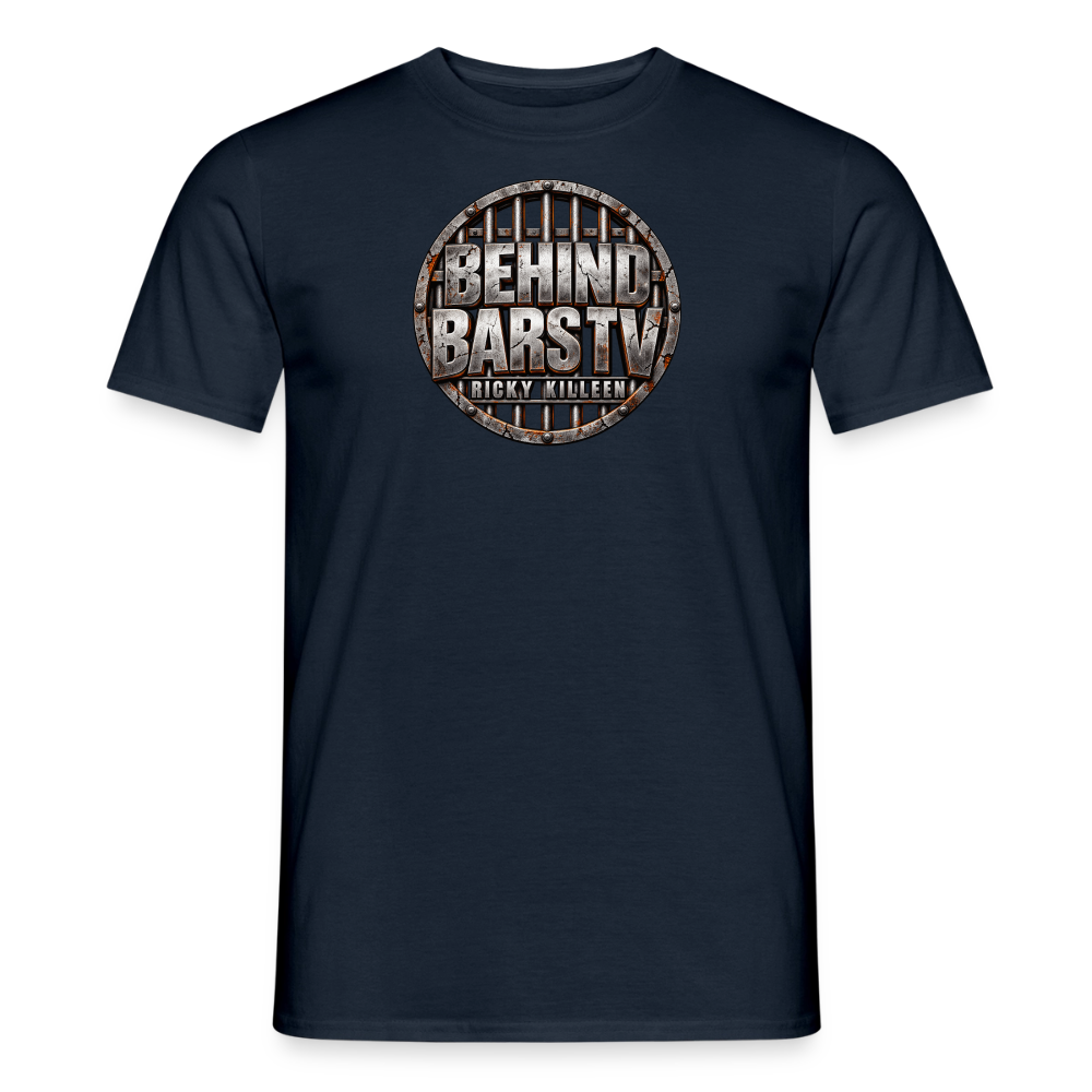Gritty Behind Bars Logo - navy