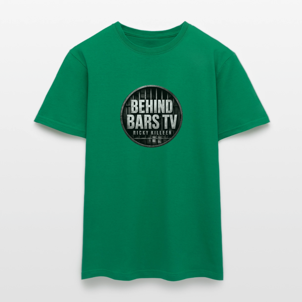 Original BEHIND BARS TV Logo - kelly green