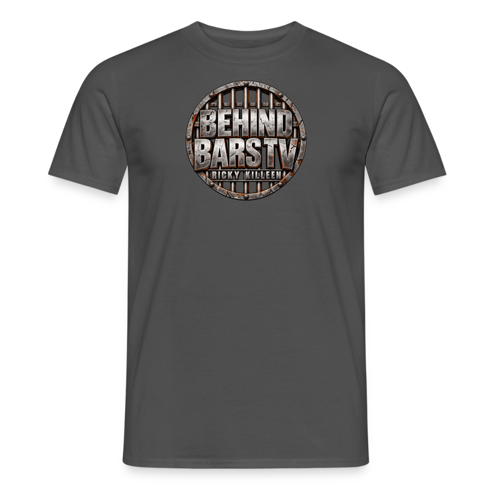 Gritty Behind Bars Logo - charcoal grey