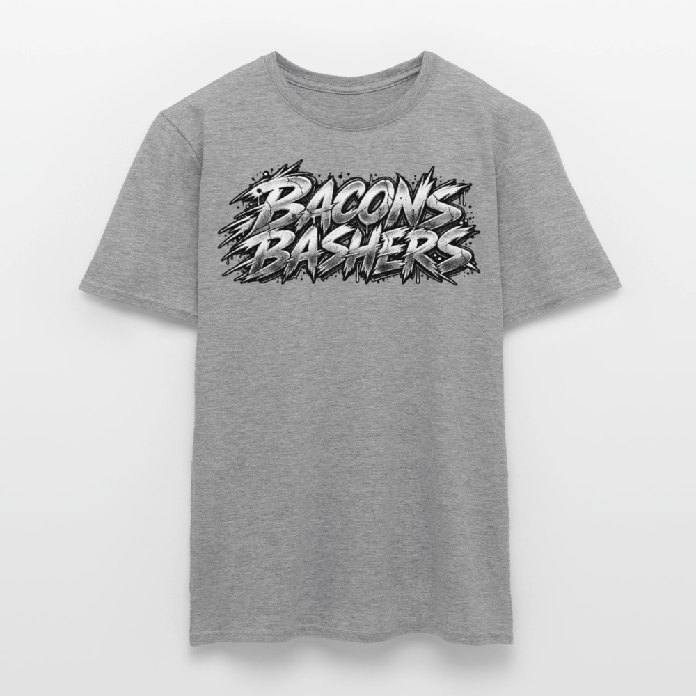 Bacon Bashers T Shirt - graphite heather