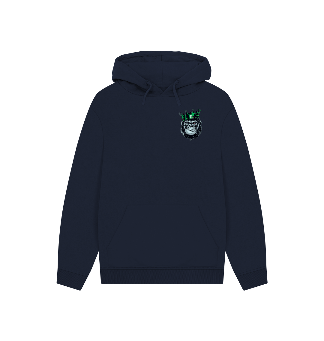 Navy Printed Hoody