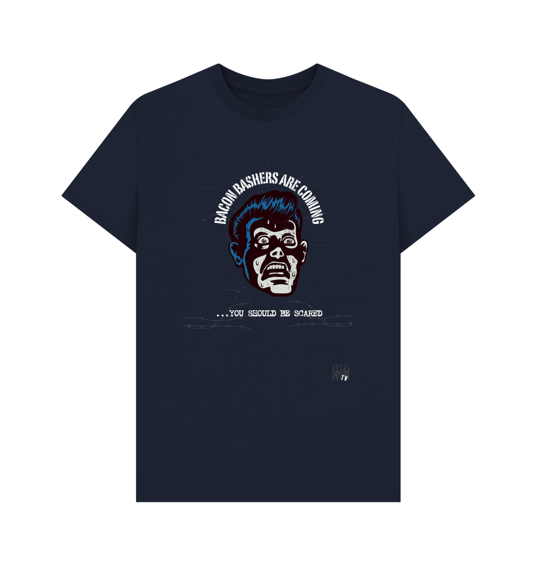 Navy Blue Printed T-shirt