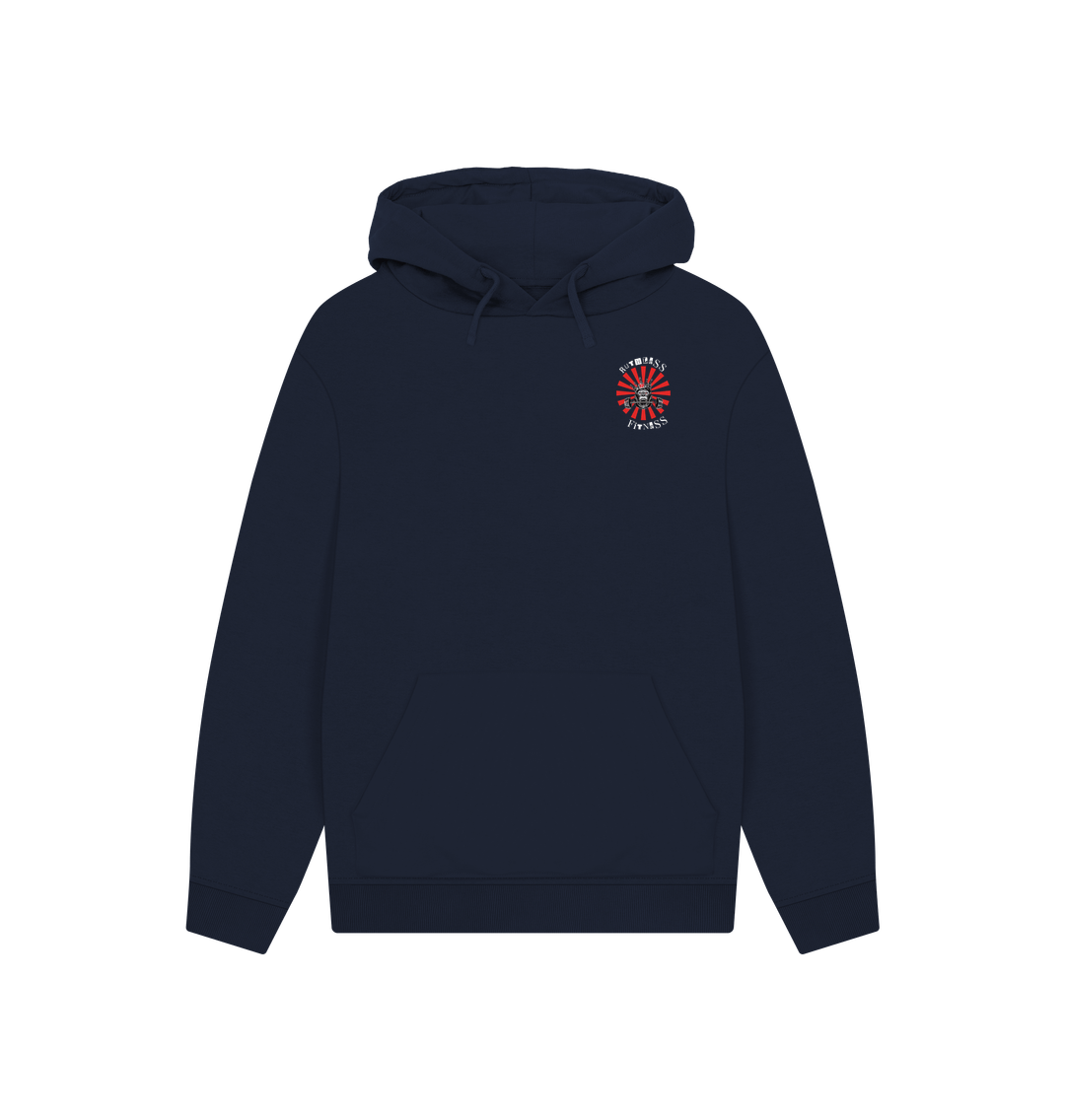 Navy Printed Hoody